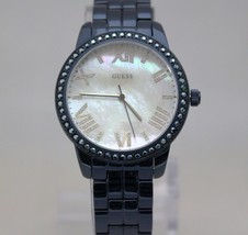 New Guess W0444L4 Mother of Pearl Glitzy Blue Stainless Steel Women Watch - $82.15
