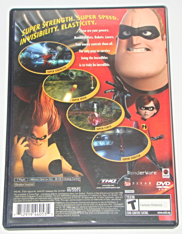the incredibles video game ps2