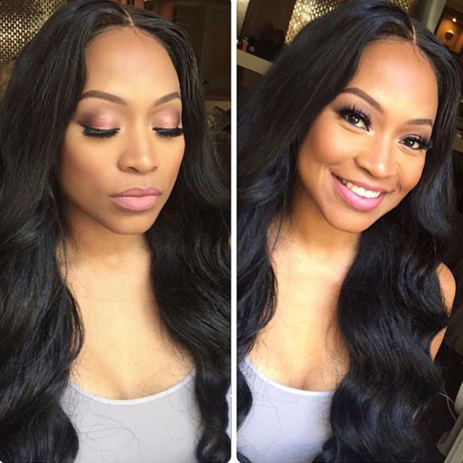 Middle Part Body Wave Full Lace/Front Lace Human Hair Wigs Peruvian Virgin Hair