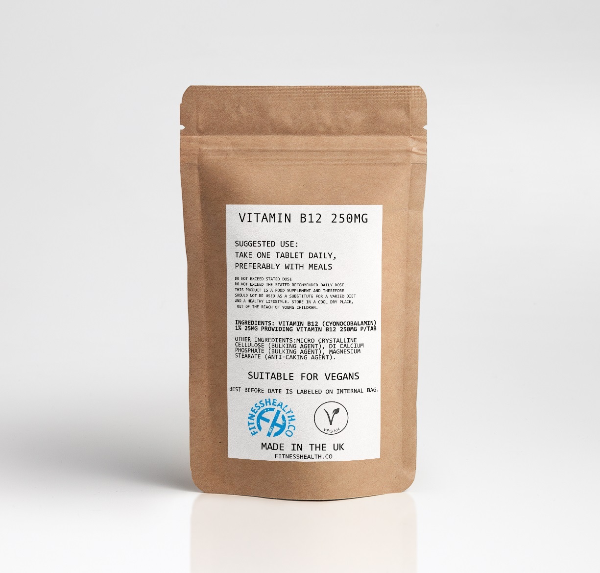 Vitamin B12 250mcg 60 Tablets Loss of Appetite Weight Depression Asthma UK Made Vitamins