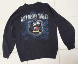 Walt Disney World Resort Mickey Mouse Sweatshirt Pullover USA Mens S/M Oversized - $49.86