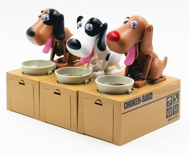 Robot Dog Money Box Bank Automatic Stole Coin Piggy Saving Gifts for