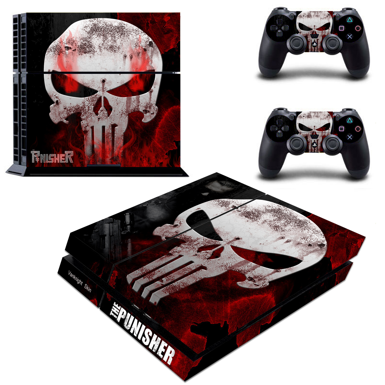 ps4 console skin punisher skull marvel vinyl decals ps4 console skin punisher skull marvel vinyl decals