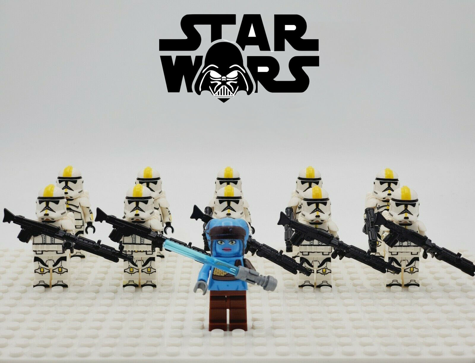Star Wars 327th Star Corps & Aayla Army Set 21 Minifigure Building Blocks Toys
