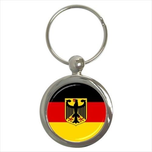 German Flag Round Keyring Key Chain Openers