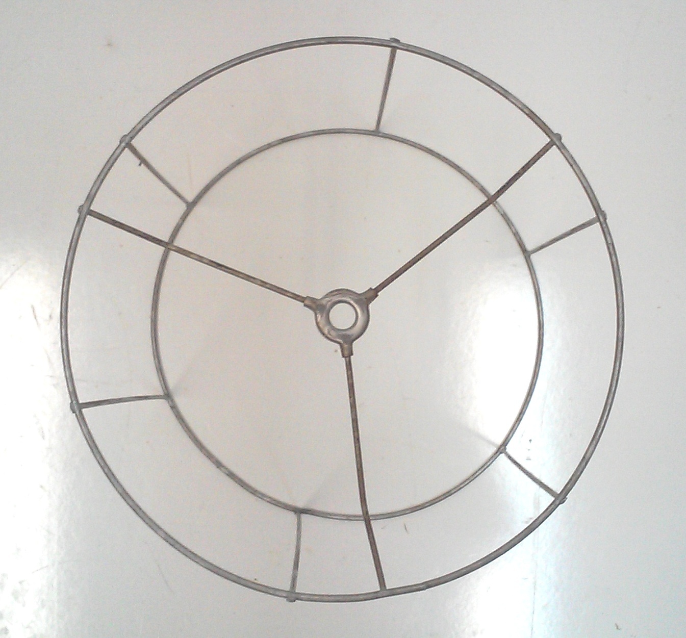 Vintage Cylinder Hanging Lamp Shade Frame9 x 10 x 11H Vintage, Retro, MidCentury