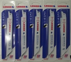 Lenox 20566618R 6&quot; x 18 TPI Recip Saw Blades For Med Metal (5-5pk) 25 Bl... - $32.67