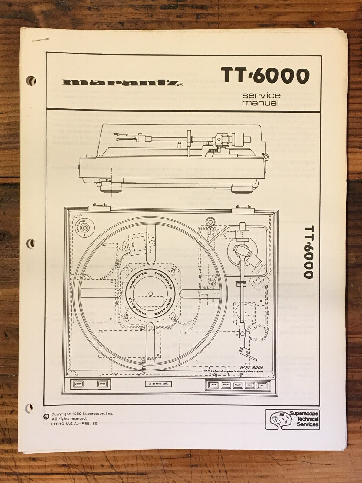 MARANTZ TT-6200 PLATINE disque Turntable Audiophile vintage LP EUR 350,00 - FR