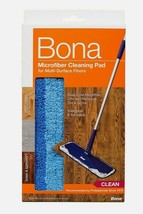 Bona Microfiber Floor CLEANING PAD 4&quot; x 15&quot; Replacement Mop Head Wet or ... - $15.07