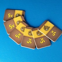 Agricola Board Game 6 Multiplication Markers 5x Replacement Game Piece 2012 - $4.99