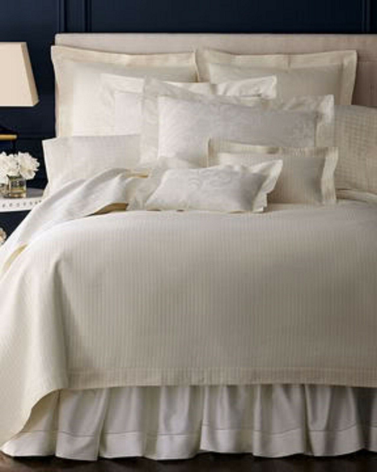 Sferra Ottavia Ivory Euro Sham Ribbed Rows Egyptian Cotton ...