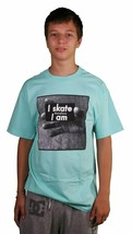 Diamond Supply Co I Skate T-Shirt Therefore I Am Bleu Clair Coton T-Shirt - $18.70+