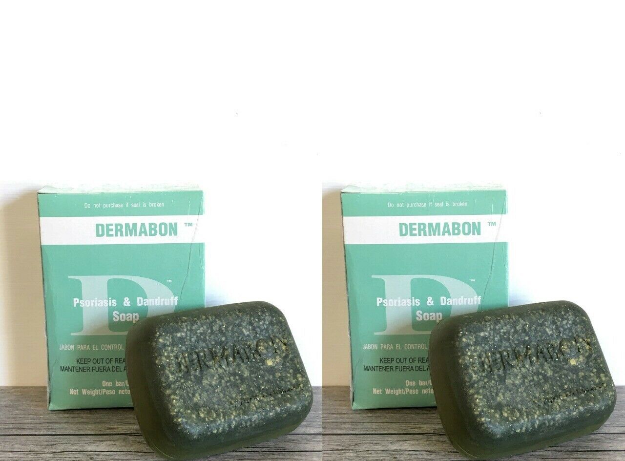 3 Pack Dermabon Psoriasis Seborrheic Dermatitis and Dandruff Soap FREE