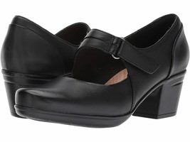 New Clarks Black Leather Comfort Mary Jane Pumps Size 7.5 Size 8 M Size 8.5 M - $57.52
