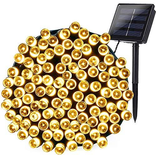 Joomer Solar String Lights 72ft 200 LED 8 Modes Solar Powered Christmas