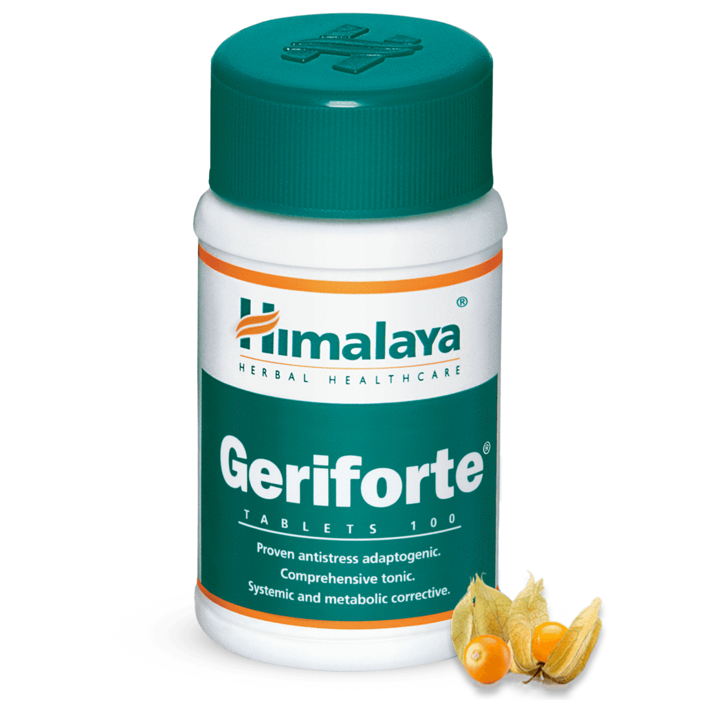 Himalaya GERIFORTE 100 Tablets Antistress with antioxidants FREE SHIP