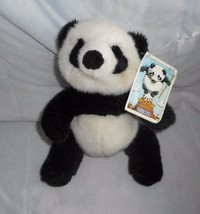 9" 2001 Lands End Gund Panda Bear Half Wei Down Stuffed Animal Plush Toy W/ Tag - $23.03