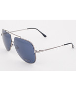 Tom Ford Chase Ruthenium / Blue Sunglasses TF586 12V 61mm - $224.42