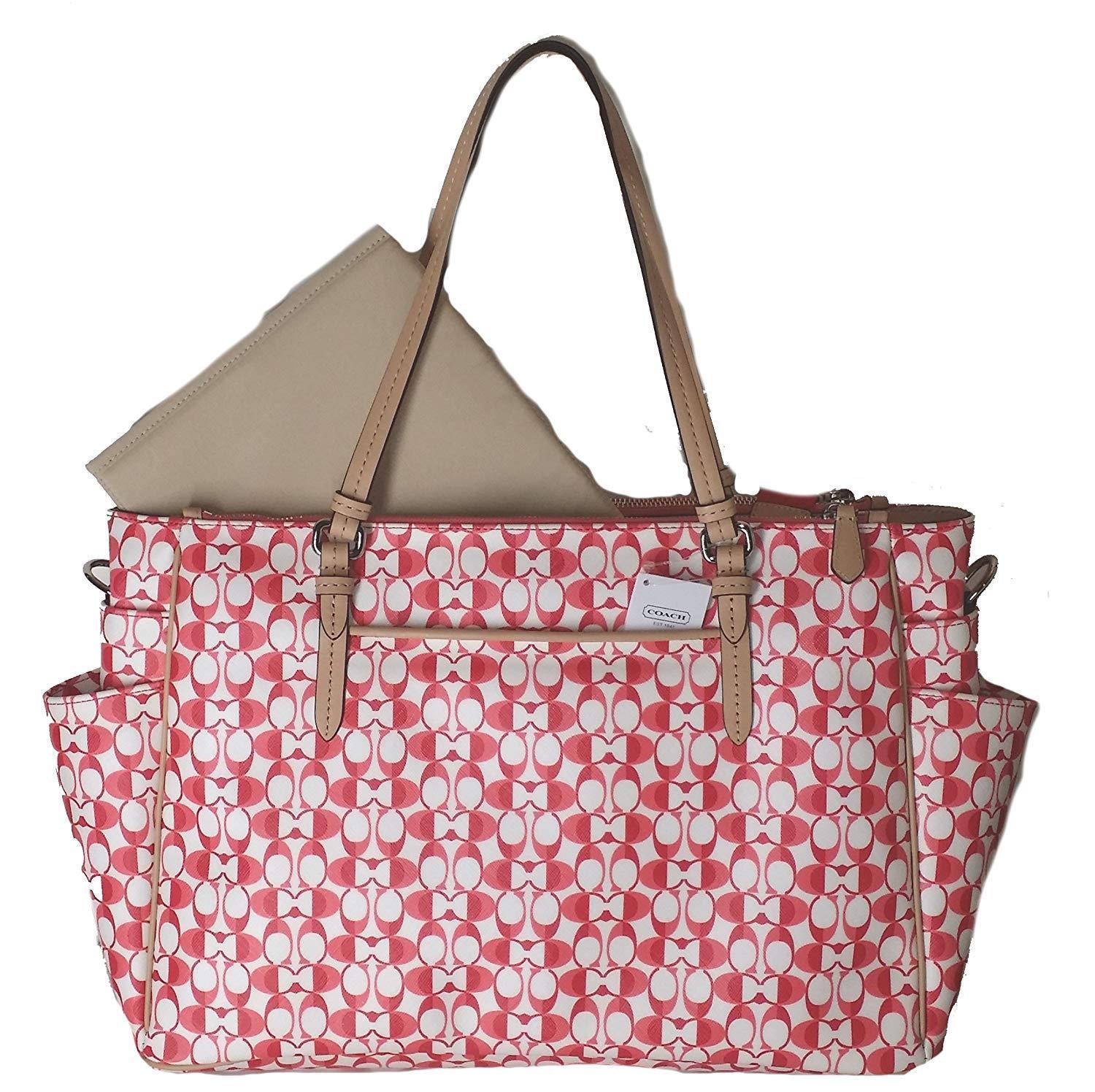 coach multifunction tote diaper bag