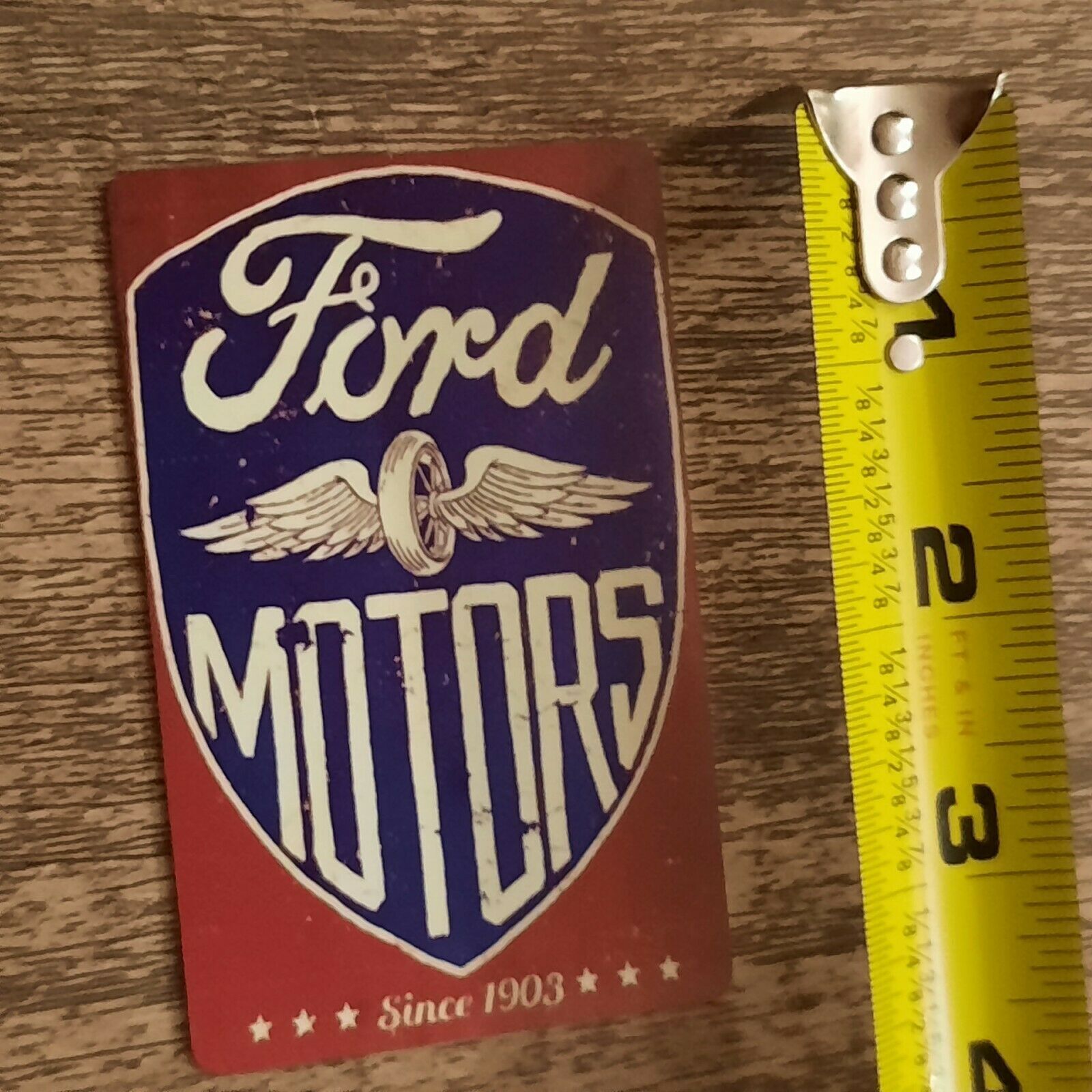 Ford Motors Since 1903 Vintage Artwork 3-3/8 x 2-1/8 Metal Magnet