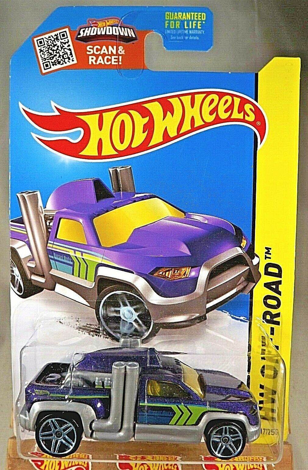 2015 Hot Wheels #117 HW Off-Road Hot Trucks DIESEL DUTY Purple/Gray w ...