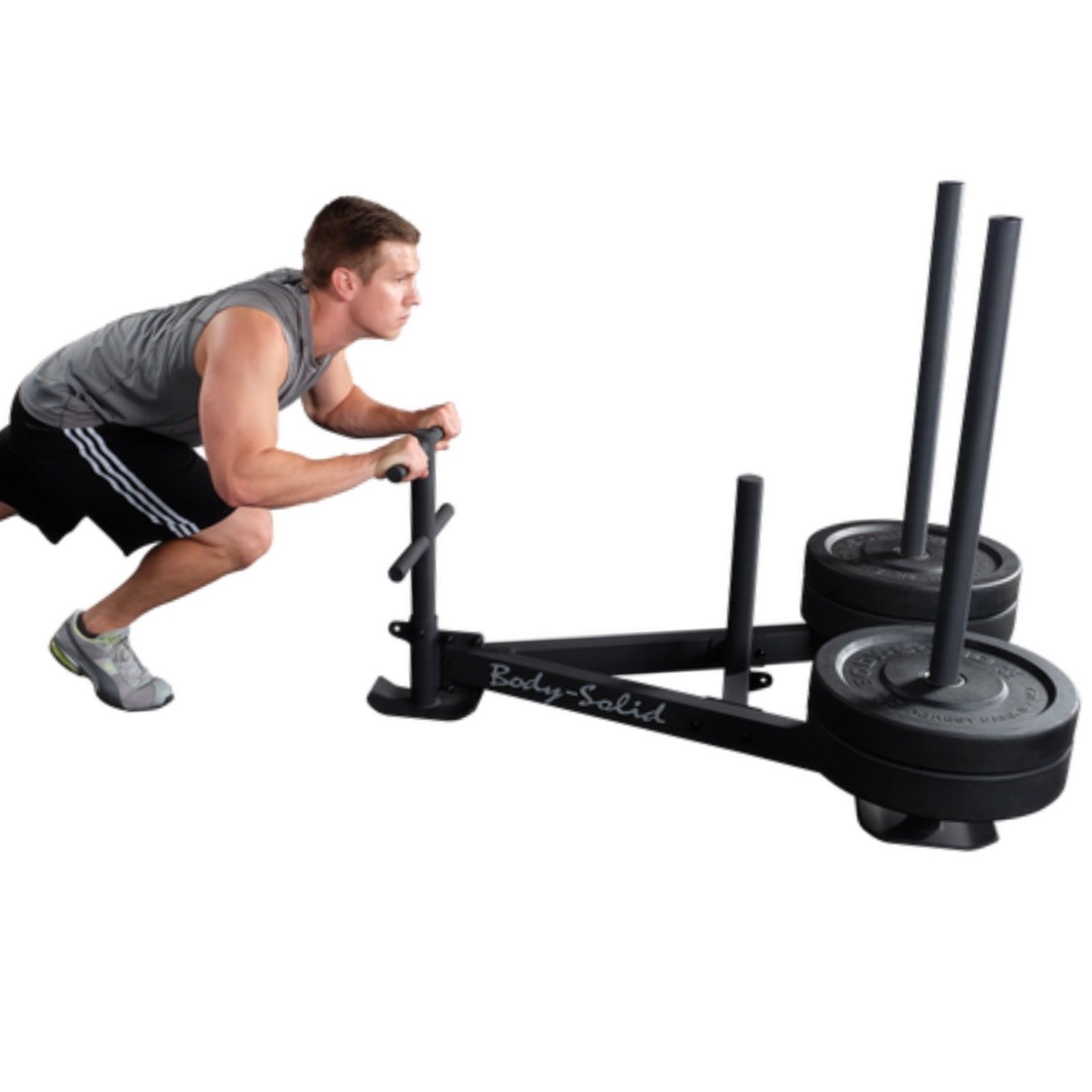 Body-Solid Weight Sled - GWS100 Push/Pull Commercial Sled Crossfit ...