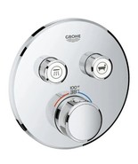 Grohe 29 137 Grohtherm Dual Function Thermostatic Valve Trim Only - Chrome - $400.00