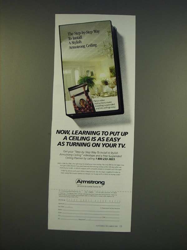 1990 Armstrong Ceiling Ad Now Learning To And Similar Items