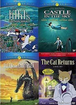 Studio Ghibli Collection 4 DVD Lot Kiki's, Castle In The Sky, Cat Returns NEW - $69.29