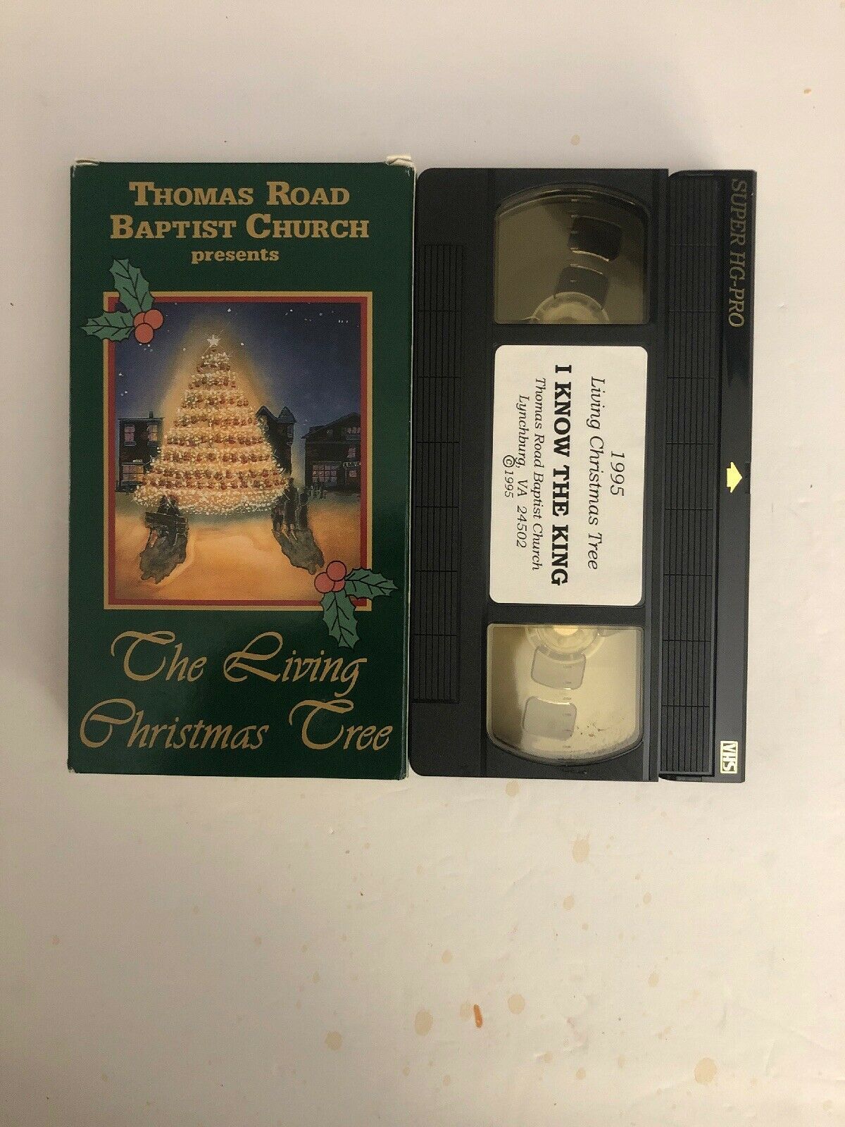 THOMAS ROAD BAPTIST CHURCH Living Christmas Tree VHS SUPER RARE 1995