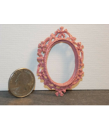 1 Pcs Dollhouse Miniature Rose Picture Frame Metal 1:12 inch scale - DL - $30.00