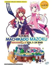 MACHIKADO MAZOKU SEASON 1-2 VOL.1-24 END DVD ENGLISH DUBBED SHIP FROM USA