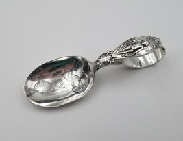 Cupid Sterling Silver Curved Handle Baby Spoon Cat &amp; Kitten by Reed &amp; Ba... - $118.79