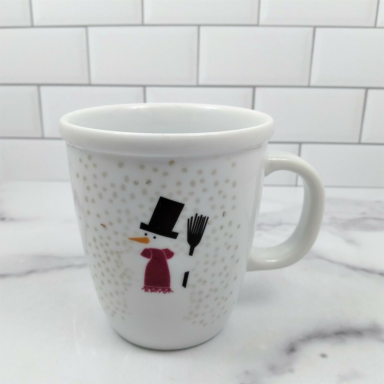 Snowman Coffee Mug Beverage Cup - $8.54