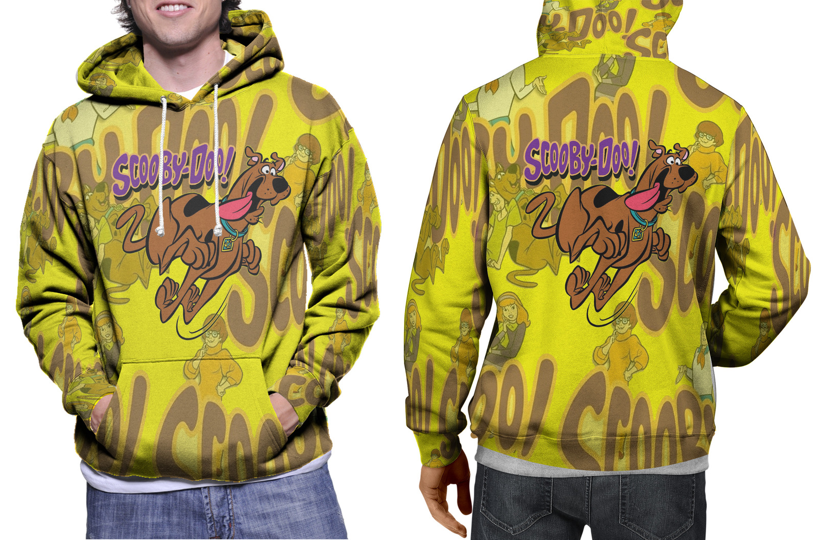 Scooby Doo Mens Fullprint Hoodie And Similar Items 2897