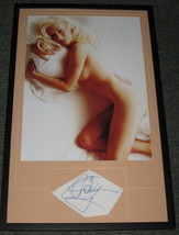 Christina Aguilera Signed Framed 19x32 Poster Display JSA image 1
