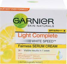 40 gm X 2 PACK - Garnier Light Complete White Speed Fairness Serum Cream  - $19.99