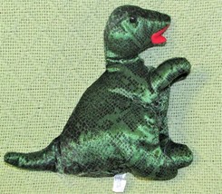 Mty International B EAN Bag Dinosaur 6" T Rex Plush Stuffed Anmal Dark Green Toy - $16.20