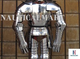 Gothic ReenactmNauticalMart Gothic Full Suit of Armor Reenactment Functional LAR image 5