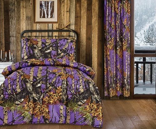 4 Pc Twin Size Purple Camo Bedding Set And 9 Similar Items