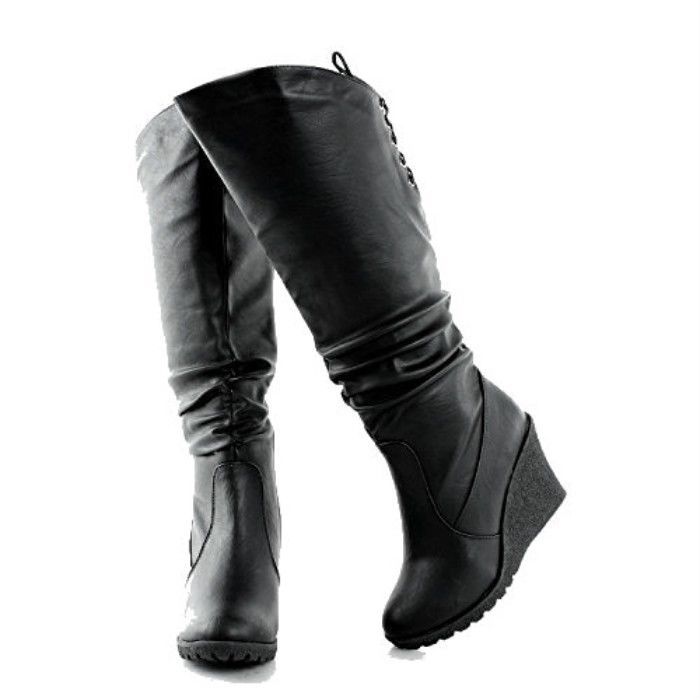 top moda black boots