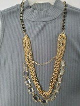 Avon Gold Color Elegant &quot;Modern Mix Multi-Chain Necklace. - $13.92