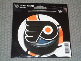 NHL Philadelphia Flyers 4 inch Auto Magnet Logo on Round Puck Style by WinCraft - $10.95