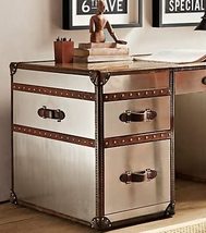 NauticalMart Mayfair Steamer Trunk 5-Drawer Desk image 2