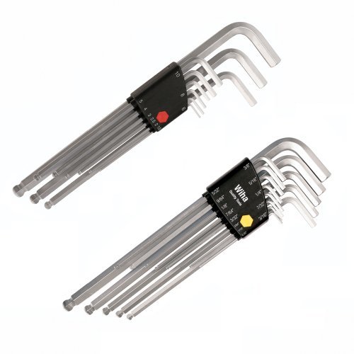 Wiha 66993 Inch and Metric Ball End Hex LKey Sets, 2Pack Allen