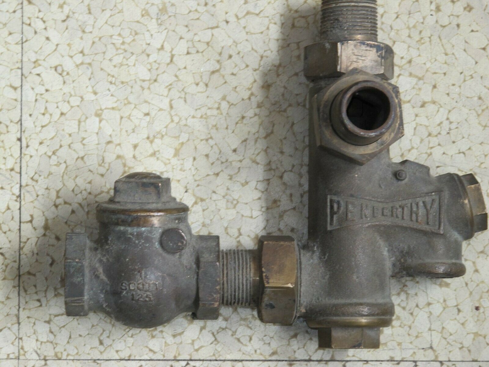 PENBERTHY 1 INCH LIVE STEAM BOILER INJECTOR STEAM TRACTOR with CHECK