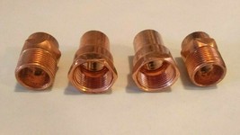 set of 2, 3/4 Copper x male NPT and 2, 3/4 Copper x female NPT(MADE IN USA) - $11.97
