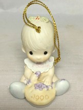 Precious Moments Baby's First Christmas 523798 Flame Mark 1990 - $16.65