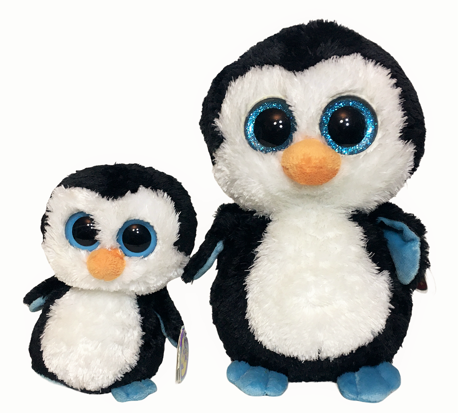 WADDLES the Penguin Glitter Eyes - MWMTs Boo Toy TY Beanie Boos 6 inch 