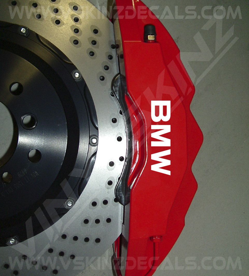 BMW Logo Premium Quality Brake Caliper Decals Kit Stickers Alpina M1 M3
